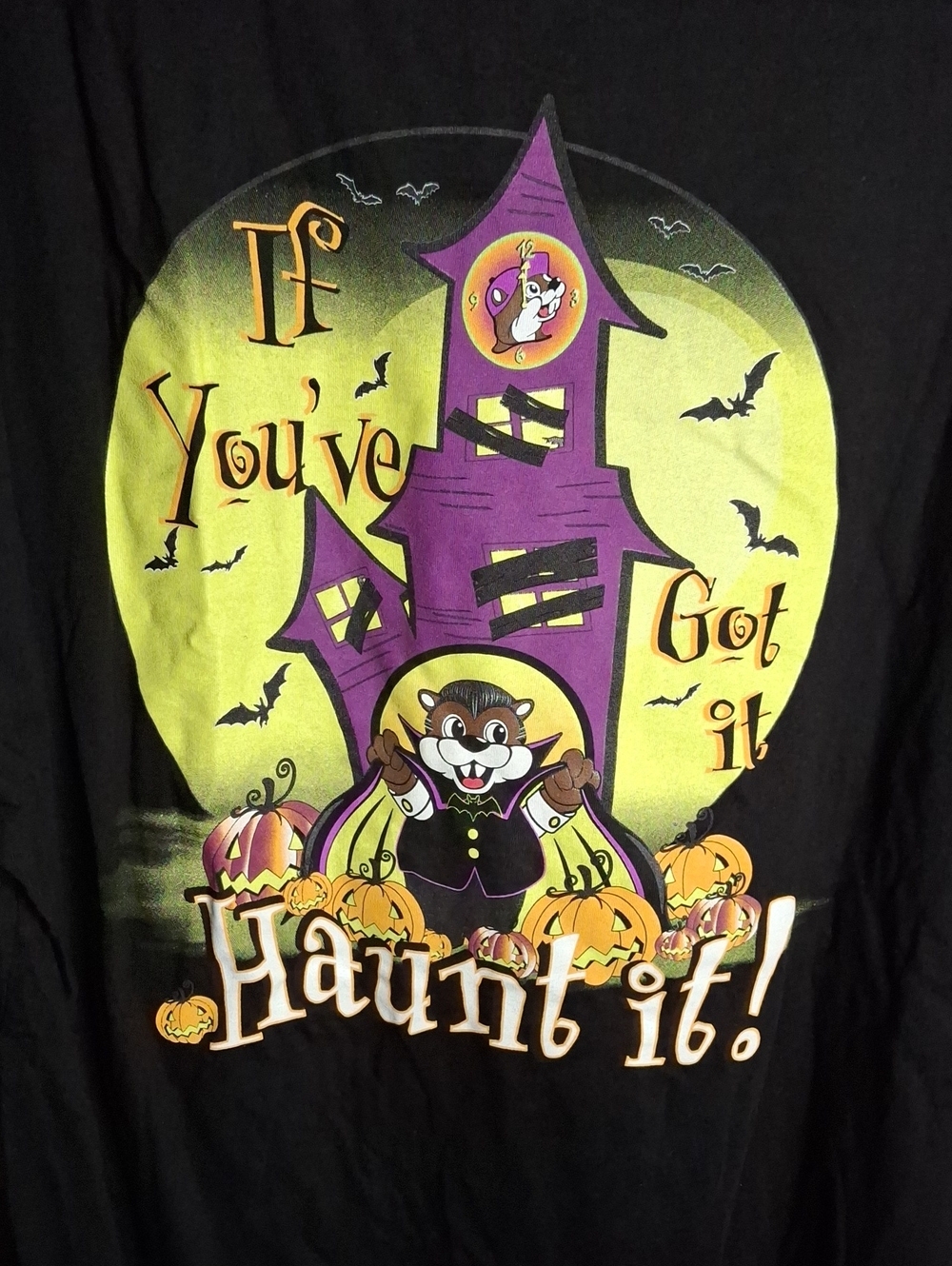 Bucees Black Halloween Pumpkin T-Shirt XL (Unisex) NWT - Picture 5 of 5